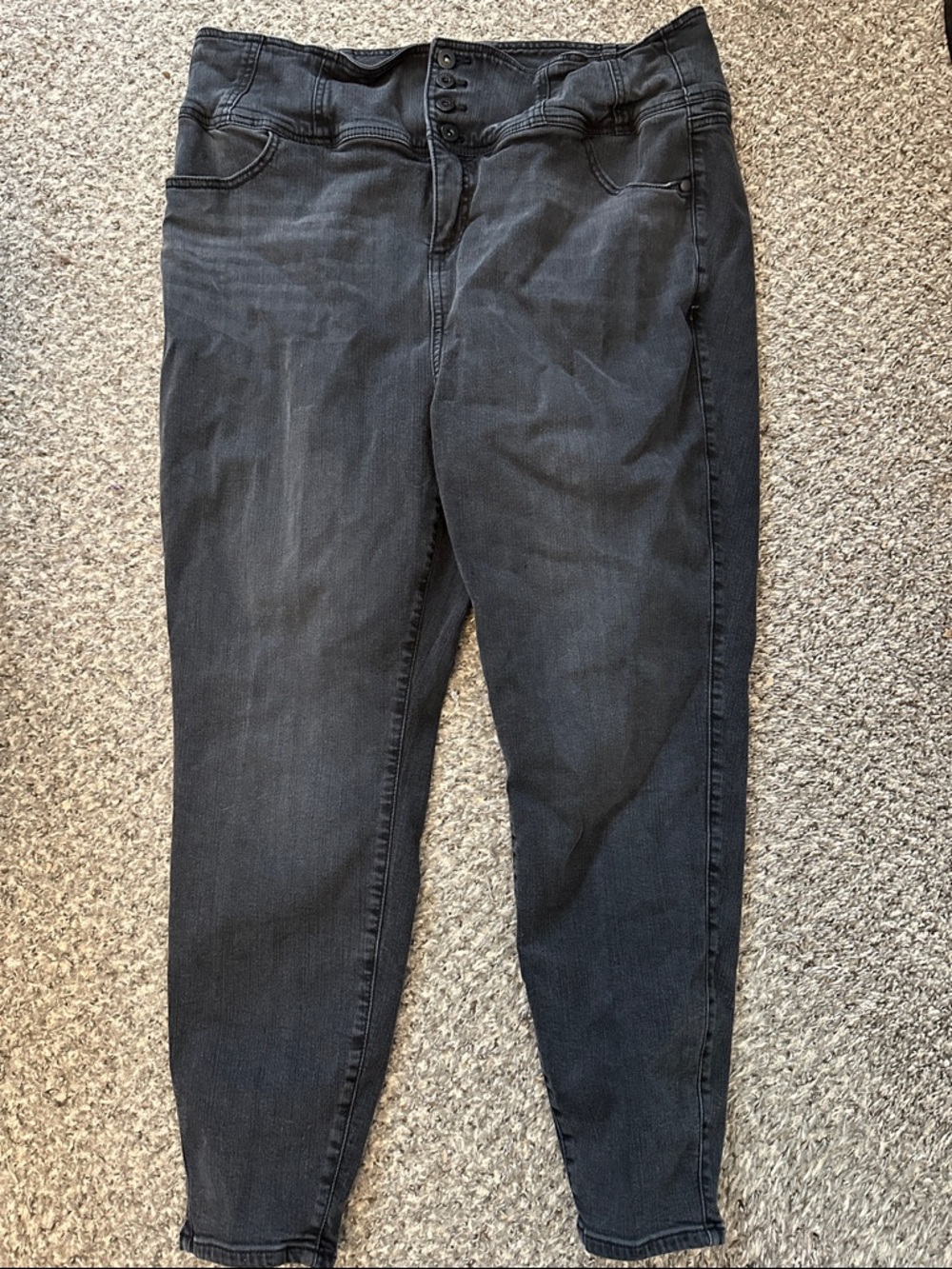torrid Black High-Rise Jeggings with Button Fly